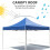 2X2M Canopy Top Cover Replacement Four-Corner Tent Cloth Foldable Rainproof Patio Pavilion Replacement 2