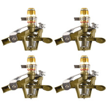 4Pcs 1/2 Inch Heavy Duty Impact Sprinkler Perfect for Watering Large Gardens Hose End Sprinklers Watering Tools