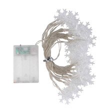 20LED Snowflake String Light Christmas Garland Fairy LED Light Lanterns Xmas Outdoor Party Decor Battery Power