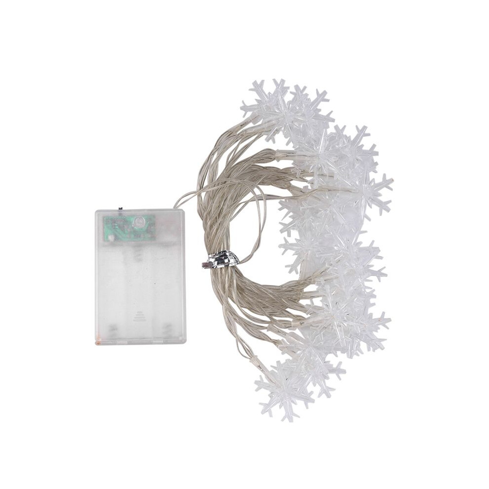 20Led Snowflake String Light Christmas Garland Fairy Led Light Lanterns Xmas Outdoor Party Decor Battery Power 6033072048155
