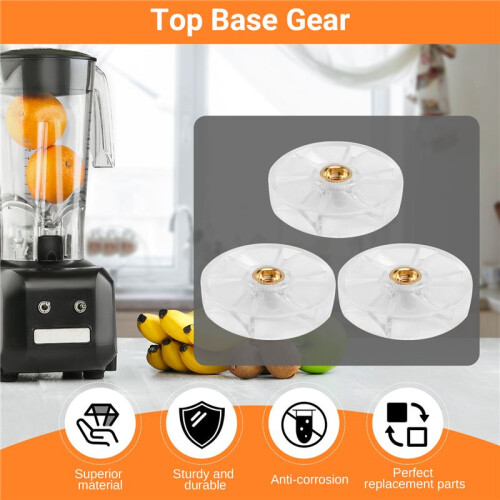 3 Pack Top Base Gear Replacement Parts for  600W 900W Blender 2