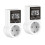 2pack Thermostat Socket with Sensor, Digital Temperature Controller Socket, Waterproof Temperature  EU Plug 1