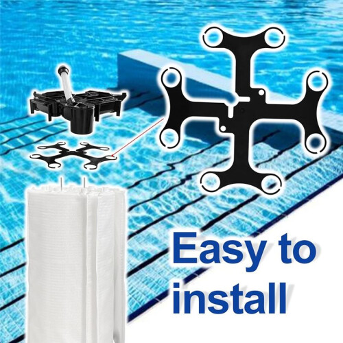 98725800 Filter Template Replacement for FNS  Pool and Spa D.E. Filter,Black 2
