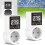 2pack Thermostat Socket with Sensor, Digital Temperature Controller Socket, Waterproof Temperature  EU Plug 2