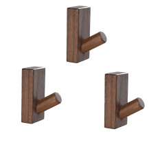 Simple Solid Wood Hooks Clothes Hangers Bathroom Wall Hooks Bedroom Coat Storage Racks Home Towel Key Decorative Hooks B