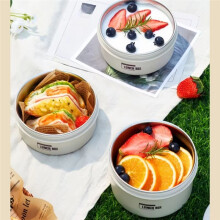 Stainless Steel Thermal Insulated Lunch Box, Meal Container with Insulation Bag, Food Storage for Hot and Cold Meals B
