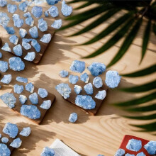 CelestiteCrystals Irregular Shape Crystal Stones Gem Specimens for Home Room Shelf Decoration Stone Collection