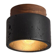 Japanese Style Wabi-Sabi Ceiling Light E27 Three Color Dimming for Kitchen Hallway Living Room Study Hall Tea Room B