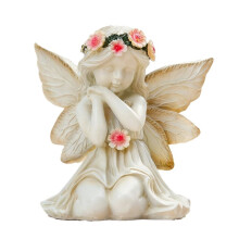 Solar Garden Outdoor Statues Lights,Resin Angel Figurine Light for Patio,Yard,Lawn Ornament,Unique Gifts and Yard Decor