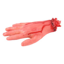 Horror Sangriento Scary Halloween Prop Falso Cortado TamañO Natural Brazo Mano Casa Scary Bloody