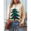 Weihnachtspullover für Damen, Rundhalspullover, Langarm, Weihnachtskleidung Aprikose L 6