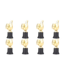 8PCS Thumbs Trophy Football Trophy Encouragement Trophies Award Prizes 5inch High for Home Desktop Decor