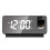 Electronic Clock, LED Large Screen Mirror Alarm Clock, Luminous Temperature and Humidity Projection Small Alarm Clock 1