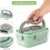 Adults Bento Lunch Box with Salad Container, Sauce Cup and Reusable Fork - Leak-Proof, Multi-Compartment 4