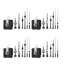 4 Pezzi DIY Meccanismo di Movimento Silenzioso Mandrino Mani Kit Strumento di Riparazione Parti Movimento al Quarzo Orologio da Parete Accessori