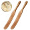 2 Pacote de 13 Polegadas Espátula de Madeira para Cozinhar Sourdough Spurtle de Madeira com Furo para Pendurar para Sourdough Cookware Pot Stir 1
