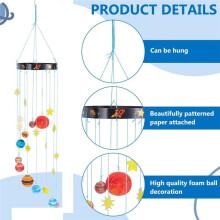 Kit de Boules en Mousse pour Modèle de Système Solaire 3D Kit de Projet Solaire Suspendu Complet à Faire Soi-Même pour Espace Suspendu Cadeau