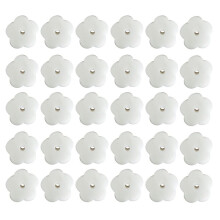 30Pcs White Flower Type Filter Sponge Oil Scum Sponge Filter Swimming Pool Oil Absorbing Flower Type for Pool Tub
