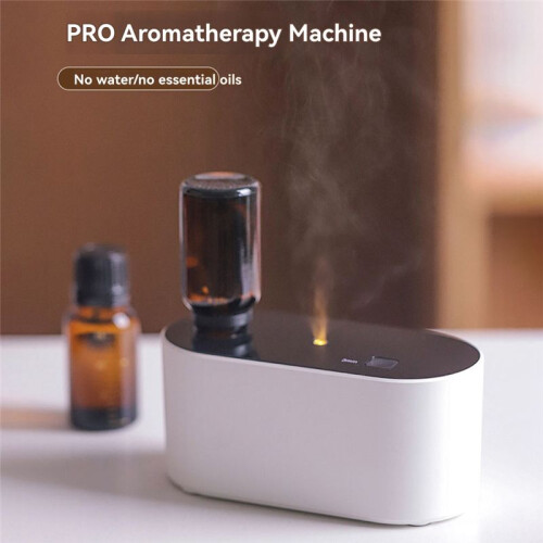 Waterless Diffuser for Essential Oil Nebulizer, Scent Air Machine, Aromatherapy Atomizing Diffuser White 2