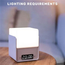 Trójkolorowa Dioda LED Night Light - Ładowanie Przez USB, Prosty i Zabawny Design, Wielofunkcyjny Elektroniczny Zegar Świetlny