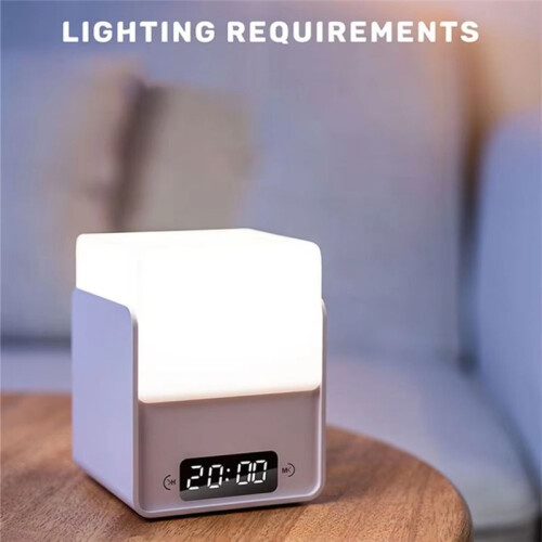 Tri-Color LED   Night Light - USB Charging, Fun & Simple Design, Multifunctional Electronic Clock Light