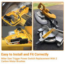 Miter Saw Trigger Power DW712 DW715 DW716 DW717 DW718 DWS780, Parts Accessories with 2 PCS Carbon Motor Brushes