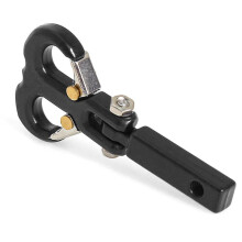 Metal Trailer Hook Goat Horn-Shaped Rescue Hook for 1/10 RC Model Car Crawler SCX10 AT6 NT6 NT4 Black