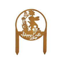 Iron Bunny Yard Art Outdoor Bunny Dekorationen Gartendekorationen Outdoor Gartenstatuen Rasen- und Hofornamente