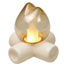 Rechargeable Retro Flame Lamp,Eye Protection Night Light,Portable Table Lamp for Bedroom,Sleep-Friendly Atmosphere Light