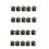 20Pcs DIY Silent Movement Spindle Hands Wall Quartz Clock Movement Mechanism Repair Tools Part Clock Kit 1