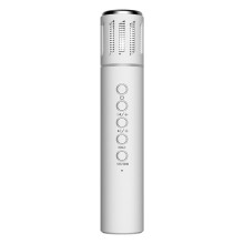 Microfone Portátil Sem Fio para Conferência de Áudio KTV em Casa, Redução de Ruído, Luz Colorida, Novo Karaokê, Branco