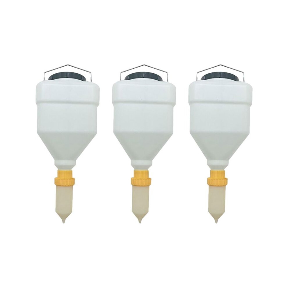 3Pcs 3.5L Sauce Bottle Sauce Squeeze Bottle Hanging Sauce Dispenser Large Squeeze Bottle Hanging Sauce Dispenser Tauoh