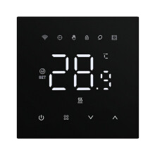 Tuya WiFi Temperature Controller 100-240V 3A Water Heating Compatible with Alexa and Home Black