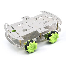 For DIY Keyestudio 4WD Aluminum Mecanum Robot Car Two-Layer Bottom Board for Robot Double Chassis Parts