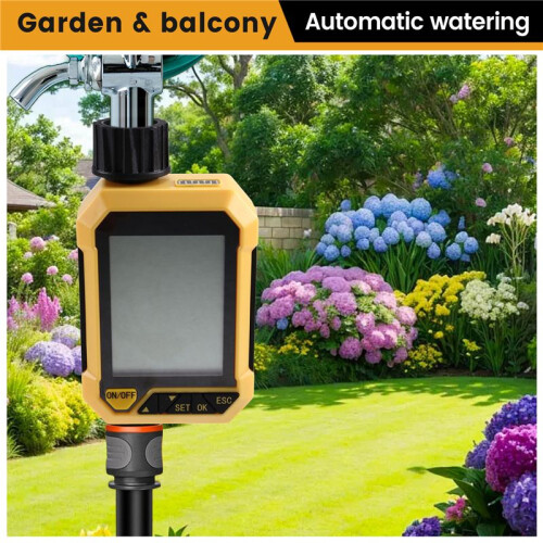 Automatic Watering Device Garden Water Timer LCD Rainfall Timer 99 Minutes 1-30 Days Rain Delay Timed Irrigator