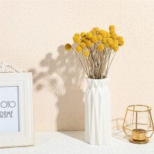 48 Pcs Dried Flowers Dried BillyBalls Dried Craspedia Flowers Button Yellow Dried Flowers Fake Silk Dried Flower