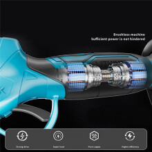 Borstelloze Elektrische Snoeischaar, Tuingereedschap, Snoeischaar, Snoerloze Elektrische Tuinschaar voor 18-21V Accu
