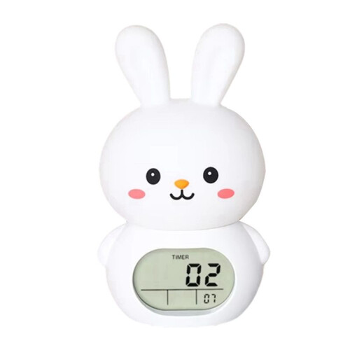 Charging Cute Shaped Night Light Clock Sleep Atmosphere Light Clock Multiple Colors Bedroom Clock with Music Function