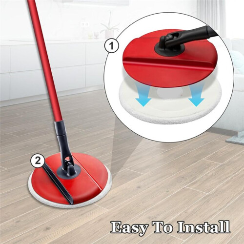 Microfiber Mop Pads Replacement for Vileda Clean Spin Mop  Refills Washable  Mop for Cleaning Floor,A 1