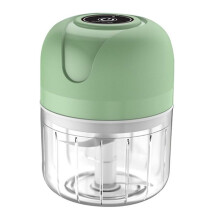 Electric Garlic Chopper, USB Rechargeable  Food Processor,250ml Electric Garlic Chopper Portable Vegetable Mincer A