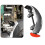 Motorcycle Rear View Mirror Chromed 180 Ultra Wide Angle Central Windscreen Mount Universal 4