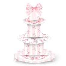 The Bow Theme Party Supplies Girl Bow Cupcake Tower Bow Girl Birthday Party Decoration Dessert Table Cake Rack