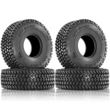 4 STÜCKE 116mm 1,9 Zoll Gummireifen Radreifen für 1/10 RC Crawler Auto Axial SCX10 II III 90046 TRX4 D90 Redcat