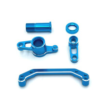 Kit de Montaje de Dirección Mejorado para Coche RC para LC RACING 1/10 PTG-2 PTG-2R Piezas de Actualización para Coche RC Azul