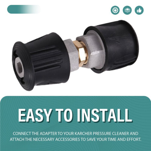 High Pressure Washer Adapter Fitting,Quick Release Adaptor Hose to Hose Connector Quick-Connect Adapter for 2