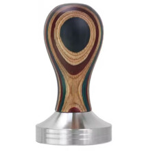 Tamper à Café 51 mm en Acier Inoxydable Coloré en Bois, Outils et Accessoires pour Machine à Café