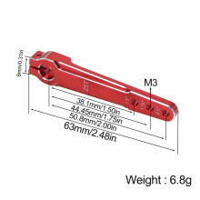 Aluminum Rocker Arm 25t Aircraft Model Remote Control Aircraft Servo Arm 1.5 1.75 2 Inch Extended Servo Arm