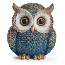 Owl Statue Home Decor-Cute Owl Figurine for Bookshelf Table Office Bedroom Living Room TV Stand Decorations Gifts