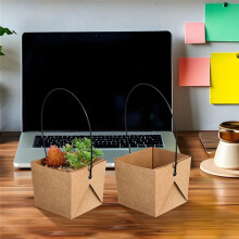12 Pcs Succulent Planters Waterproof Paper Flower Pots with Drainage Holes Durable Plastic Garden Supplies