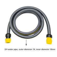 For 2m 3/4 Water Inlet Pipe with 4 Water Pipe Connectors Gardening Water Stop Connector Hose